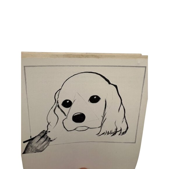 1960 Jon Gnagy Learn To Draw Puppy Dog Flip Book Movie #33 Stop Motion Drawing - Picture 4 of 6
